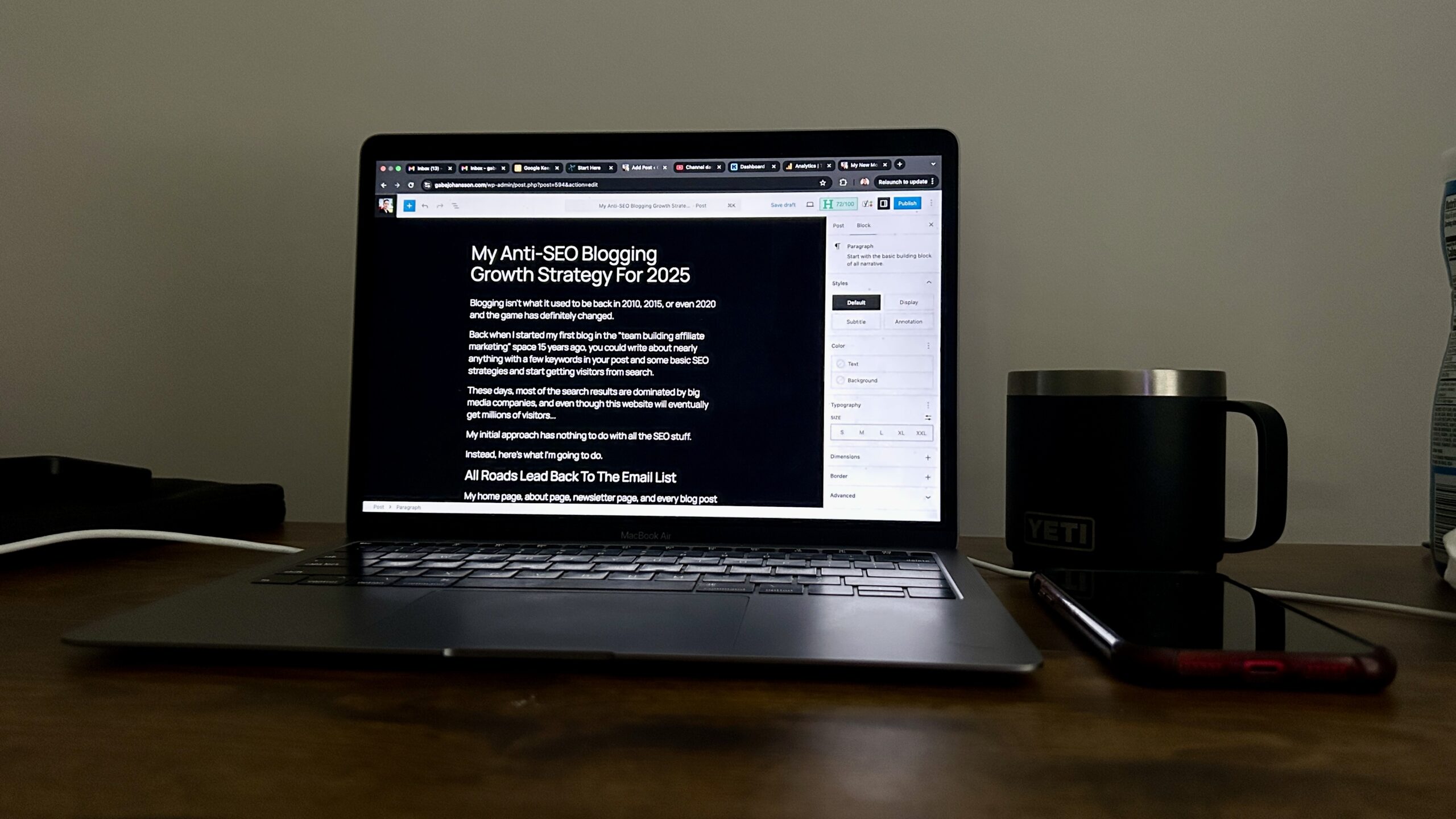 My Anti-SEO Blogging Growth Strategy For 2025